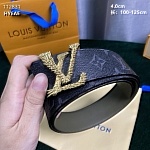 4.0 cm Width Louis Vuitton Belt  # 255993, cheap LouisVuitton Belts