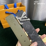 4.0 cm Width Louis Vuitton Belt  # 255995, cheap LouisVuitton Belts