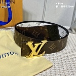 4.0 cm Width Louis Vuitton Belt  # 256023