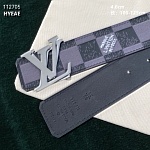 4.0 cm Width Louis Vuitton Belt  # 256039, cheap LouisVuitton Belts