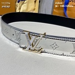 4.0 cm Width Louis Vuitton Belt  # 256049, cheap LouisVuitton Belts
