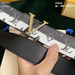 4.0 cm Width Louis Vuitton Belt  # 256053, cheap LouisVuitton Belts