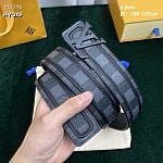 4.0 cm Width Louis Vuitton Belt  # 256062, cheap LouisVuitton Belts