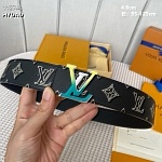 4.0 cm Width Louis Vuitton Belt  # 256064, cheap LouisVuitton Belts