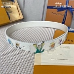 4.0 cm Width Louis Vuitton Belt  # 256066