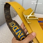 4.0 cm Width Louis Vuitton Belt  # 256072, cheap LouisVuitton Belts