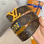4.0 cm Width Louis Vuitton Belt  # 256073, cheap LouisVuitton Belts