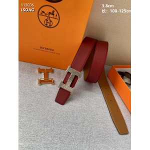 $57.00,3.8 cm Width HermesHermes Belt  # 256121