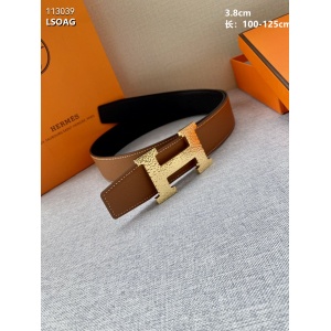 $57.00,3.8 cm Width HermesHermes Belt  # 256125