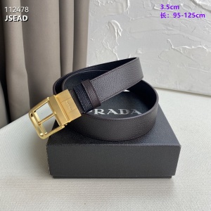 $53.00,3.5 cm Width Prada Belt  # 256475