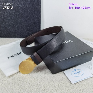 $59.00,3.5 cm Width Prada Belt  # 256493