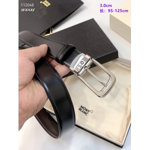 $55.00,3.0 cm Width Mont Blanca Belt  # 256507