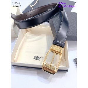 $55.00,3.0 cm Width Mont Blanca Belt  # 256508
