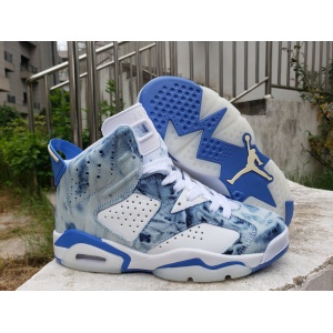 $69.00,Air Jordan 6 Retro Washed Denim sneakers For Men in 259100