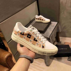 $89.00,Armani Logo Print Lace Up Low Top Sneaker For Men in 259162