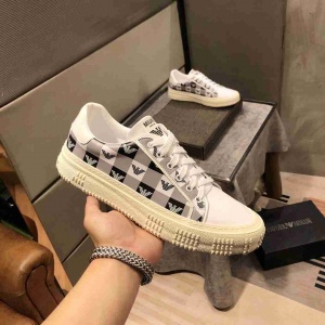 $89.00,Armani Logo Print Low Top Lace Up Sneaker For Men in 259163