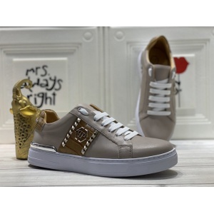 $89.00,Philipp Plein logo plaque Embellished Lace Up Sneakers For Men in 259974