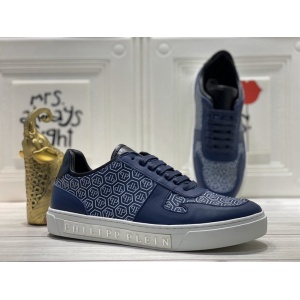 $89.00,Philipp Plein logo plaque Embellished Lace Up Sneakers For Men in 259979