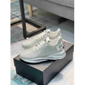 $115.00,Philipp Plein Glittering Lace Up Sneakers For Men in 259988