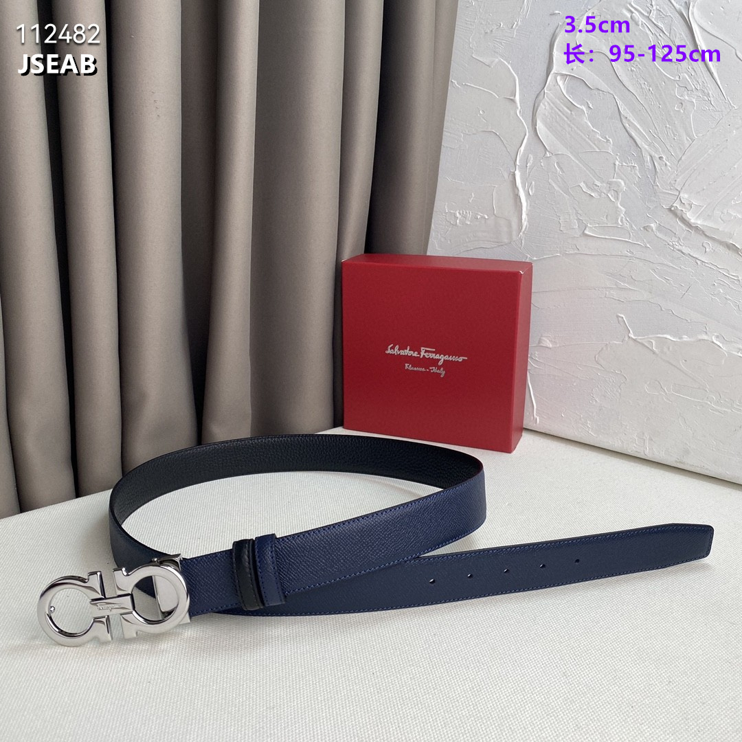 3.5 cm Width Ferragamo Belt # 256302