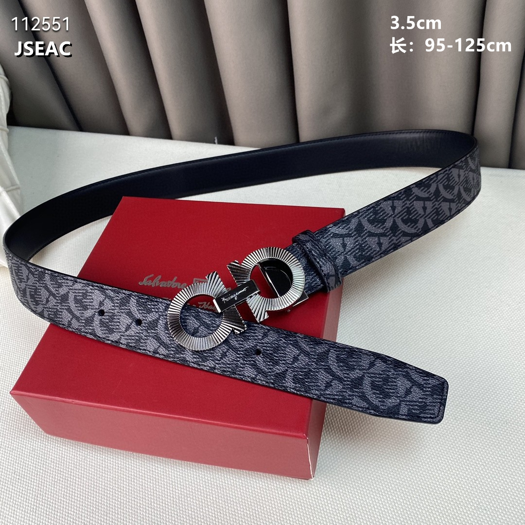 3.5 cm Width Ferragamo Belt # 256316