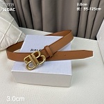 3.0 cm Width Balenciaga Belt  # 256193