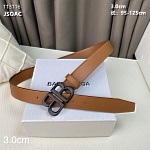 3.0 cm Width Balenciaga Belt  # 256195