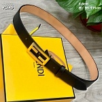 3.0 cm Width Fendi Belt  # 256336, cheap Fendi Belts