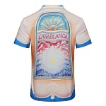 Casablanca Cuban collar Silk Short Sleeve shirt # 257596, cheap Casablanca Shirts