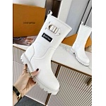 Louis Vuitton Tag Embelllished Territory flat half boot For Women in 257724, cheap Louis Vuitton Boots