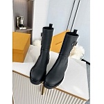 Louis Vuitton Tag Embelllished Territory flat half boot For Women in 257725, cheap Louis Vuitton Boots