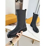 Louis Vuitton Tag Embelllished Territory flat half boot For Women in 257725, cheap Louis Vuitton Boots