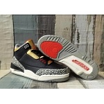 Air Jordan 3 Black Gold Make Over Sneaker For Men in 259101, cheap Jordan3