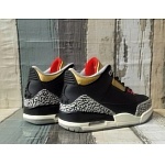 Air Jordan 3 Black Gold Make Over Sneaker For Men in 259101, cheap Jordan3