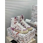 Dolce&Gabbana 2.Zero High Top Sneakers For Women in 259207, cheap D&G Shoes