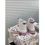 Dolce&Gabbana 2.Zero High Top Sneakers For Women in 259207, cheap D&G Shoes