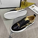 Gucci Almond toe Logo Print Low top Lace Up Sneakers For Men in 259245