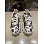 Prada Floral Print Tread Lug Sole Lace Up Sneaker Unisex in 259305, cheap Prada Women