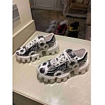 Prada Floral Print Tread Lug Sole Lace Up Sneaker Unisex in 259305, cheap Prada Women