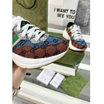 Gucci GG Canvas Lace Up Low Top Sneaker Unisex in 259308, cheap Low Top