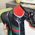 Gucci Web Embellished Mesh Lace Up High Top Sneaker Unisex in 259311, cheap Low Top