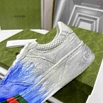 Gucci GG Embossed Spray Paint Lace Up Sneaker Unisex in 259314, cheap Low Top