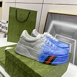 Gucci GG Embossed Spray Paint Lace Up Sneaker Unisex in 259314, cheap Low Top