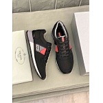 Prada Logo Printed Low Top Lace Up Sneaker Unisex in 259343, cheap Prada Shoes For Men