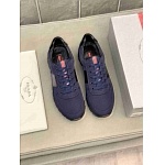 Prada Canvas Low Top Lace Up Sneaker Unisex in 259345, cheap Prada Shoes For Men