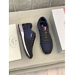 Prada Canvas Low Top Lace Up Sneaker Unisex in 259349, cheap Prada Shoes For Men