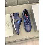 Prada Leather Low Top Lace Up Sneaker Unisex in 259352, cheap Prada Shoes For Men