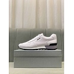 Prada Leather Low Top Lace Up Sneaker Unisex in 259355, cheap Prada Shoes For Men