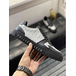 Philipp Plein logo plaque Embellished Lace Up Sneakers For Men in 259977, cheap Philipp Plein