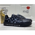 Philipp Plein logo plaque Embellished Lace Up Sneakers For Men in 259982, cheap Philipp Plein